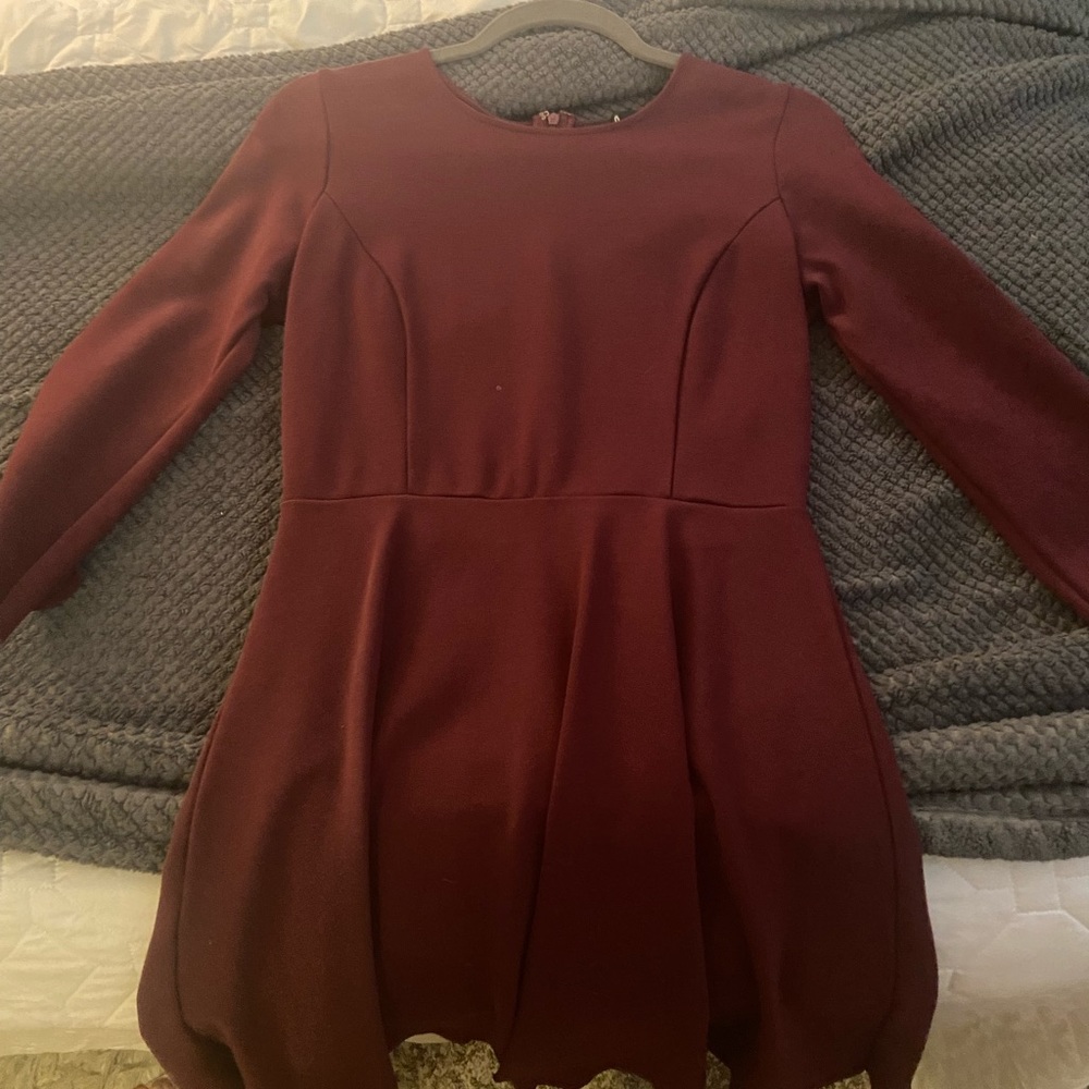 Burgundy Lulus dress (lulus.com). Size L.